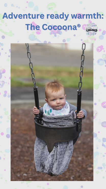 Grey Dot with Teal Mud Cloth